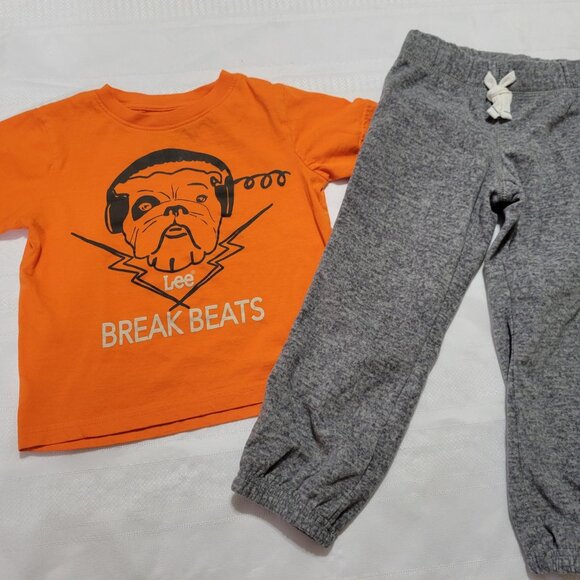 Lee Shirt Carter's 3T Fleece pant Outfit NWOT. Mixed Bin Z29 - Picture 1 of 2
